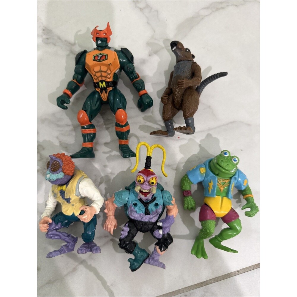 Playmates Teenage Super Mutant Ninja Turtles TMNT 1990s Vintage Lot of 5